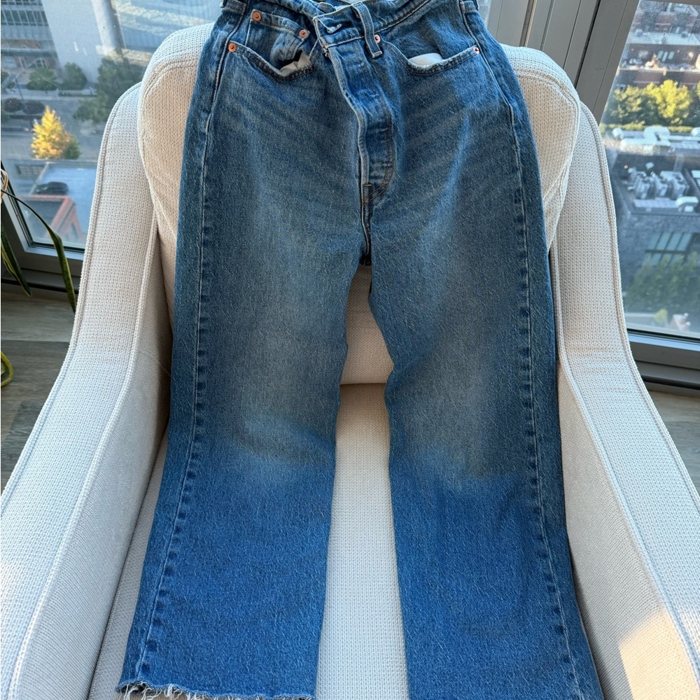 Levi's High Rise Ribcage Straight 27